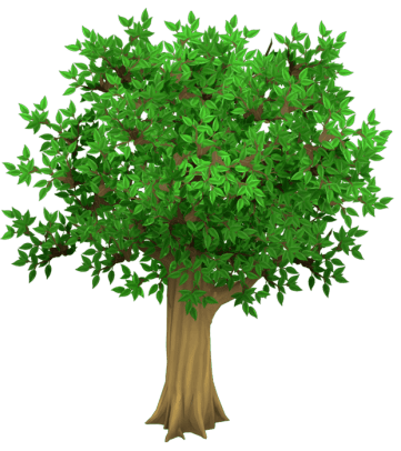 Tree and elephant