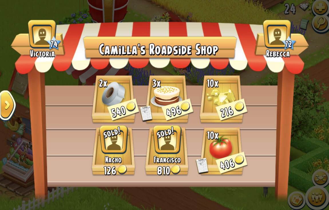 hay day crops list